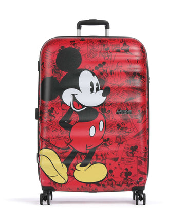 American Tourister Wavebreaker Disney Resväska med 4 hjul mickey comics red