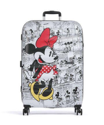 American Tourister Wavebreaker Disney Resväska med 4 hjul minnie comics/white
