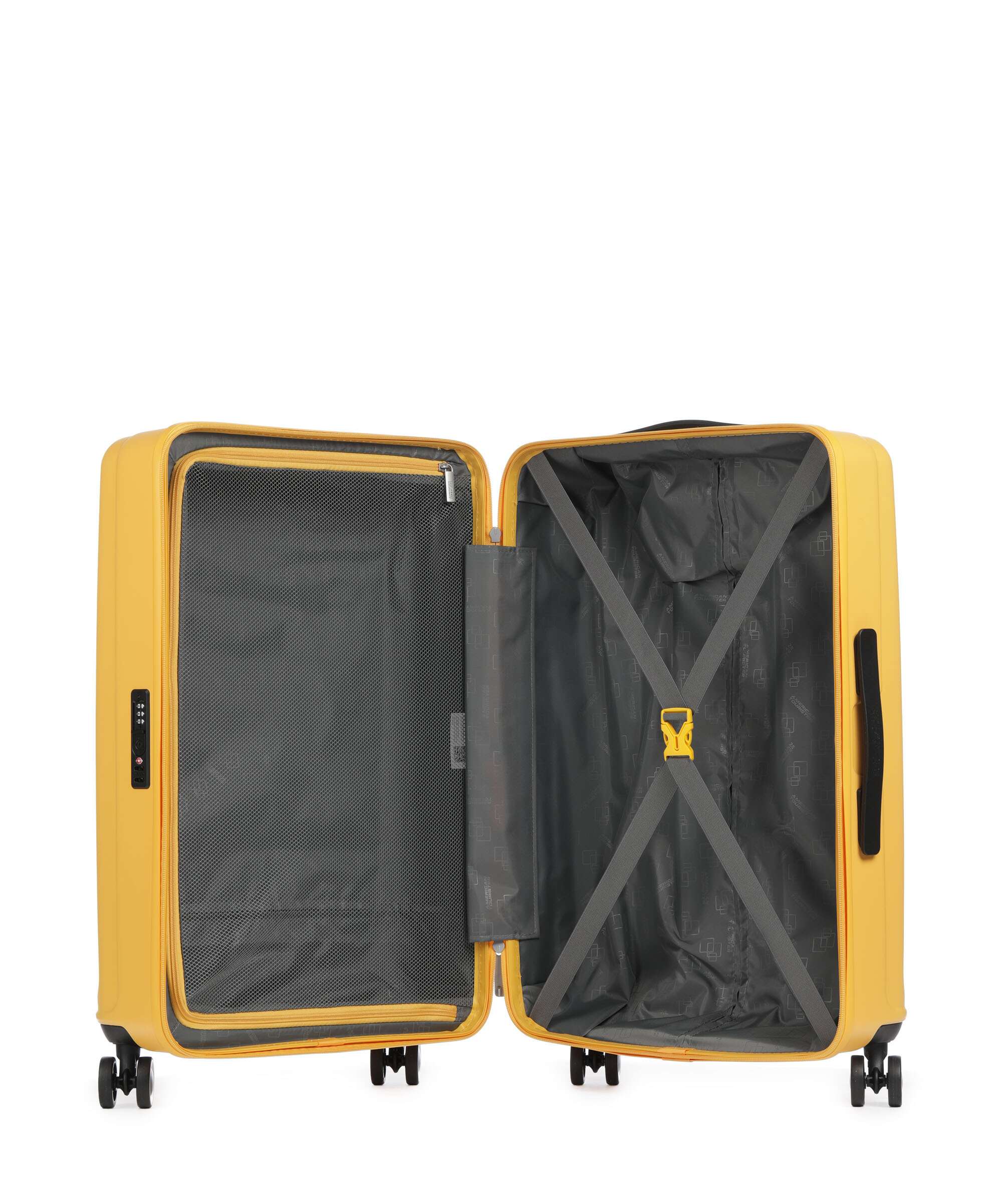 American Tourister Sunset Hills Suitcase set (4 wheels) lemon yellow