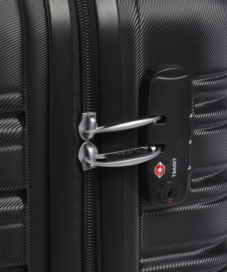 American Tourister Flashline Spinner (4 wheels) shadow black