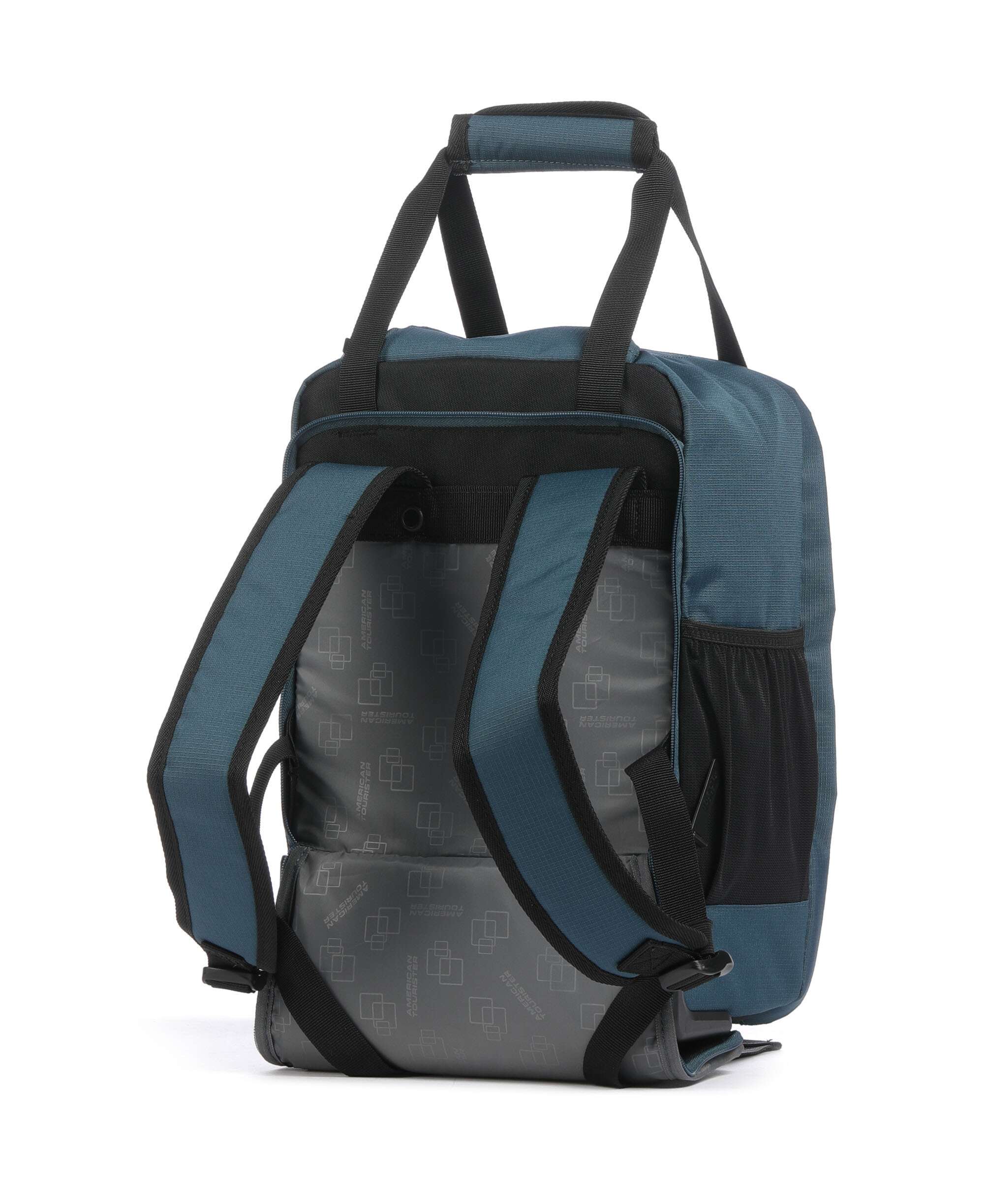American Tourister Take2Cabin Backpack with wheels harbor blue