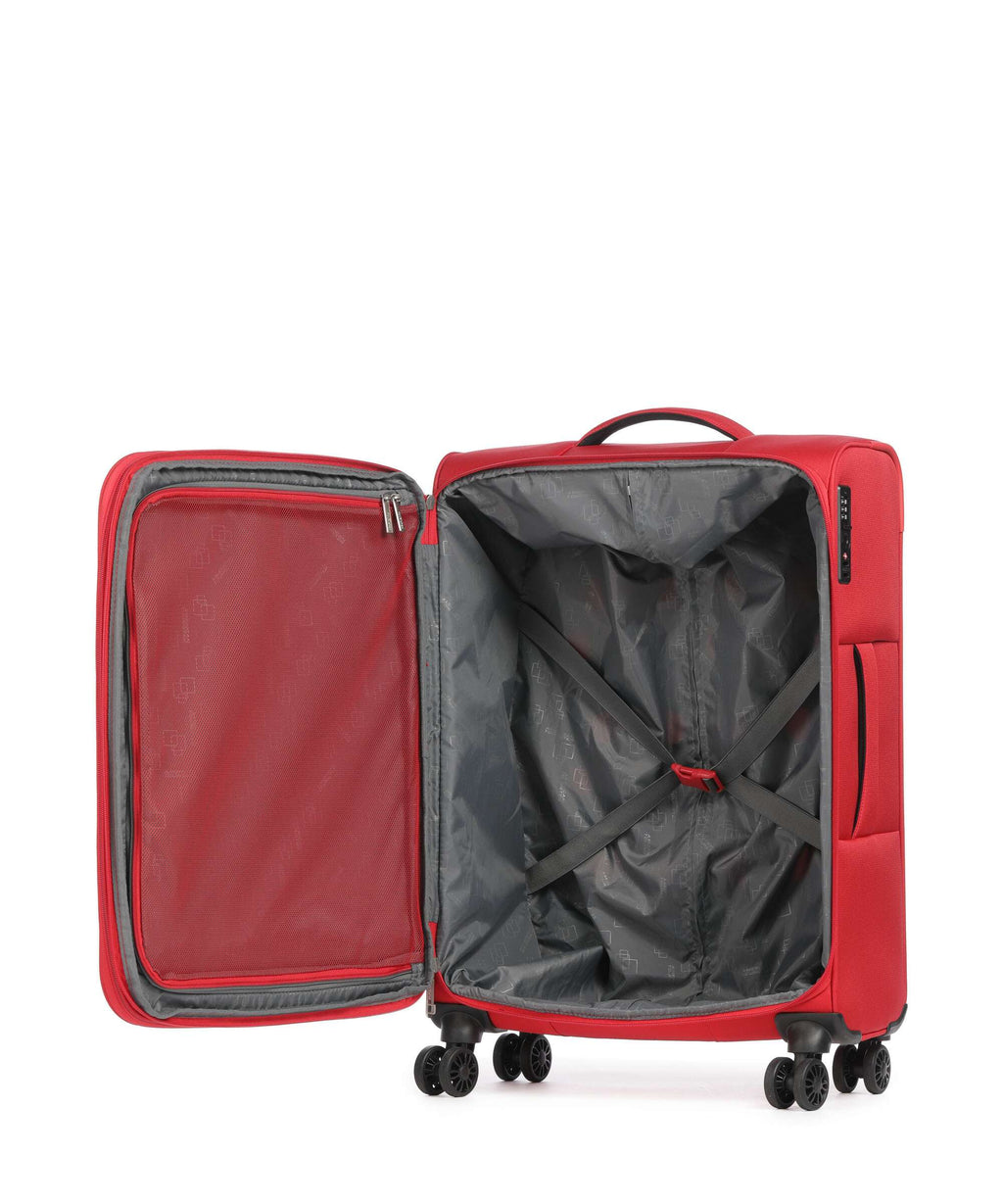 American Tourister Cloudrider M Spinner (4 wheels) astral red