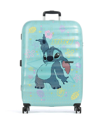 American Tourister Wavebreaker Disney Resväska med 4 hjul stitch flower