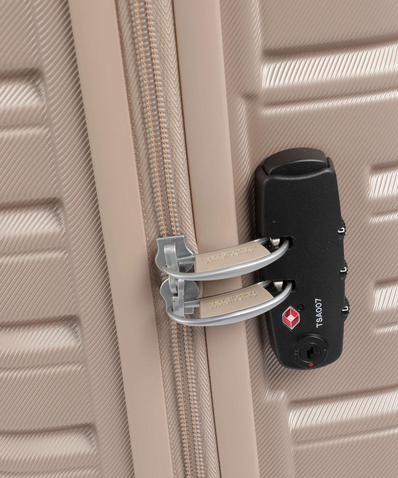 American Tourister Flashline Spinner (4 wheels) ivory gold