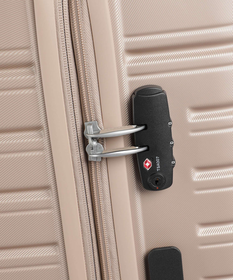 American Tourister Flashline Spinner (4 wheels) ivory gold