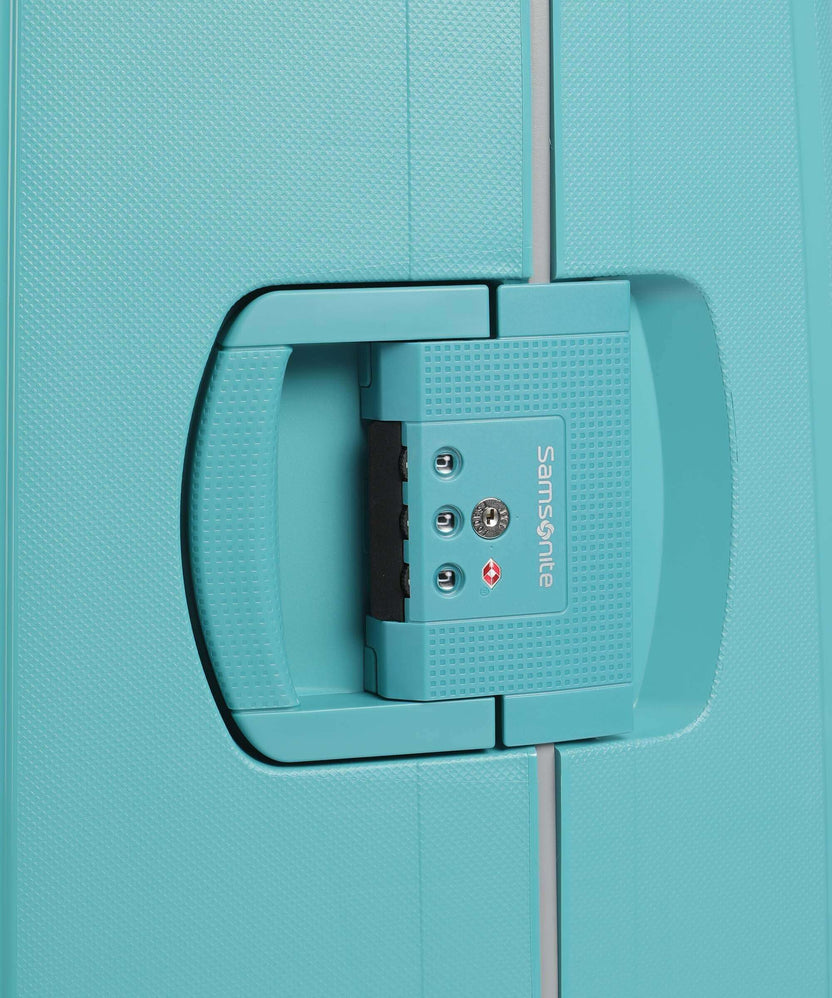Samsonite S'Cure Spinner (4 wheels) aqua blue