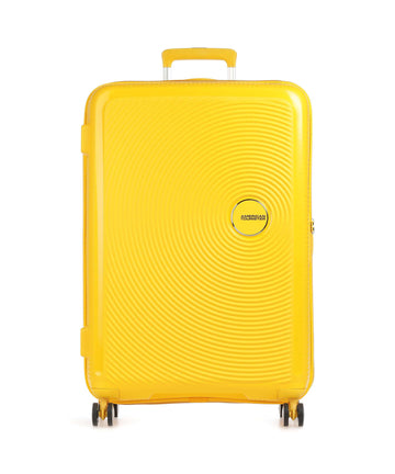 American Tourister Soundbox Resväska med 4 hjul golden yellow