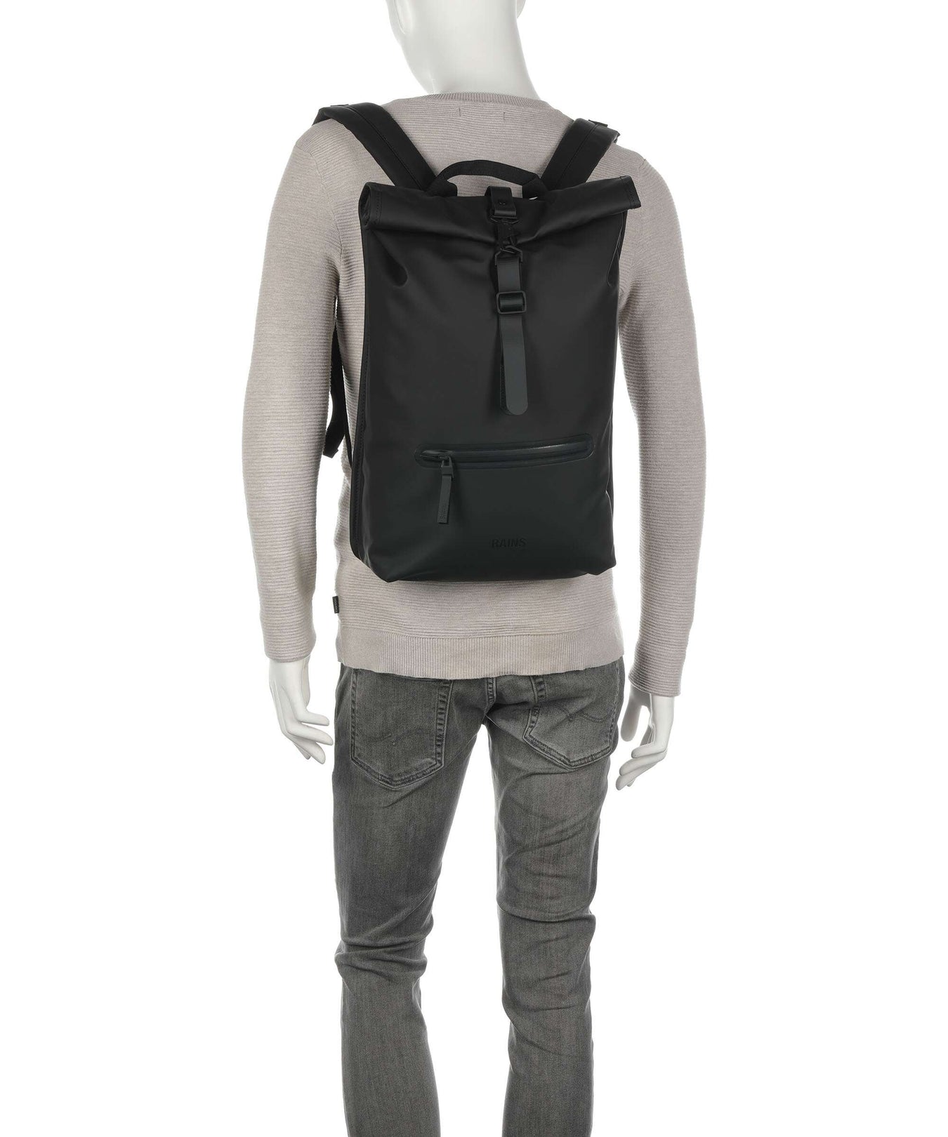 Rains Rolltop backpack black