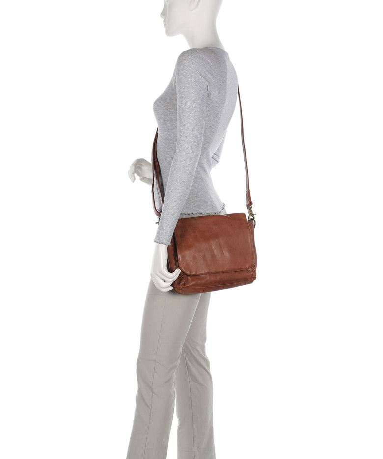 Depeche Tailors Stitch Messenger bag cognac