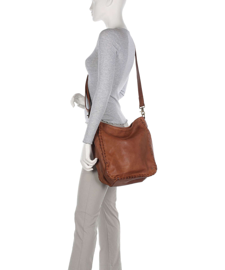 Depeche Tailors Stitch Shoulder bag cognac