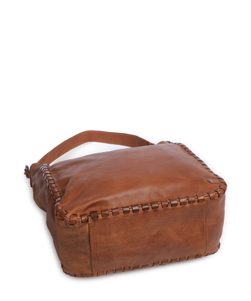 Depeche Tailors Stitch Shoulder bag cognac