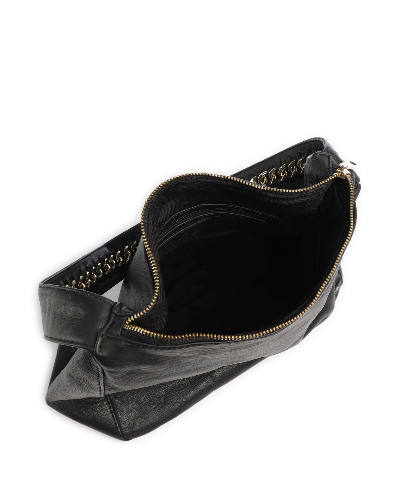Depeche Gold Casino Hobo bag nero