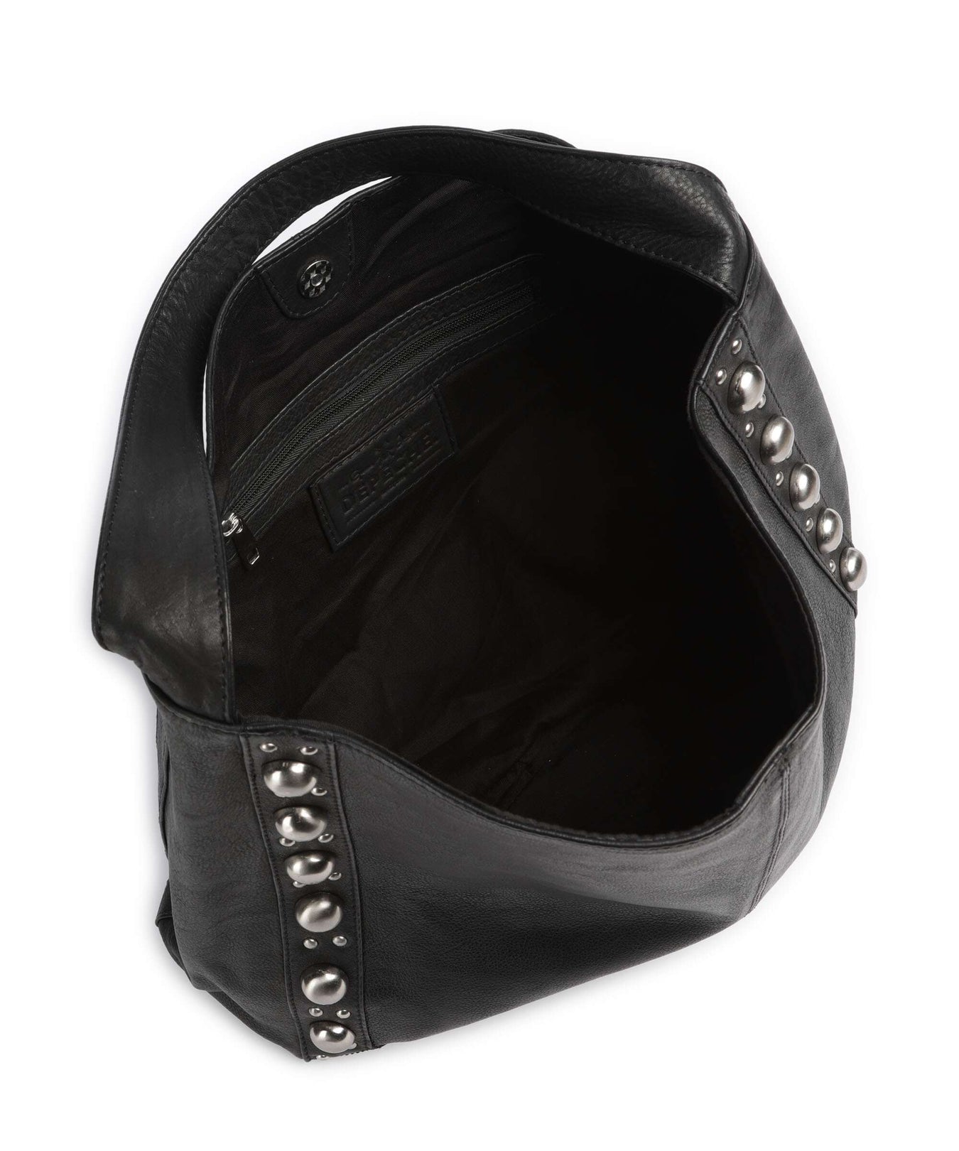 Depeche Noise Industry Hobo bag nero