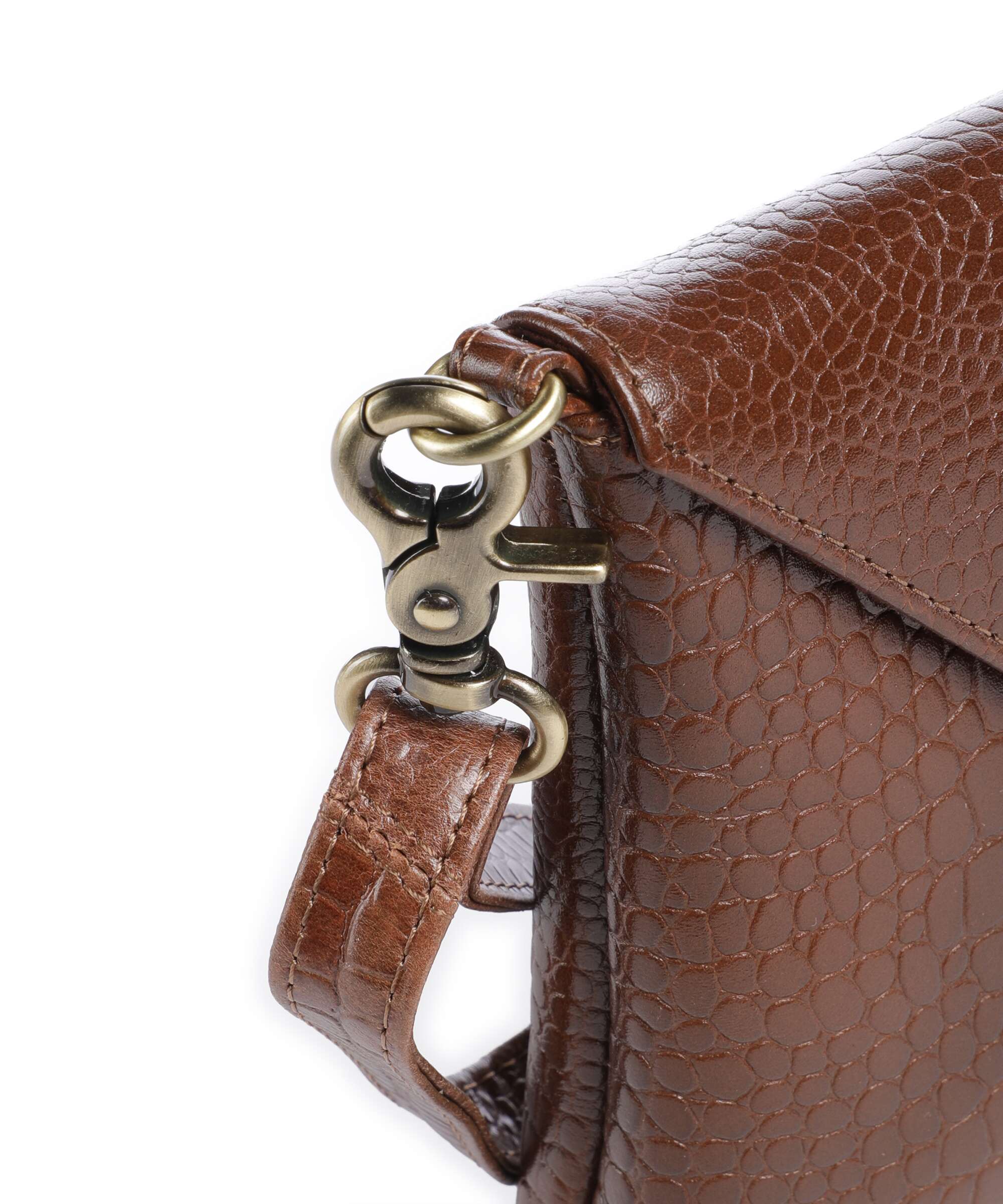 Depeche Fashion Favourites Crossbody bag cognac croco