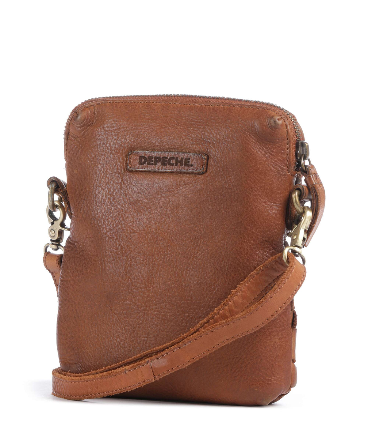 Depeche Warsaw Phone bag vintage cognac