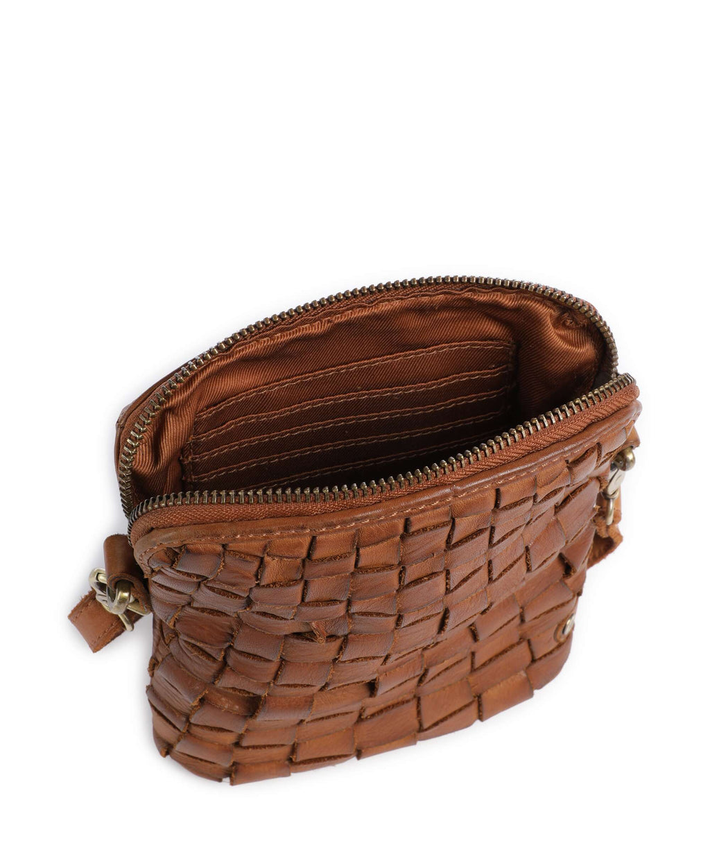Depeche Warsaw Phone bag vintage cognac