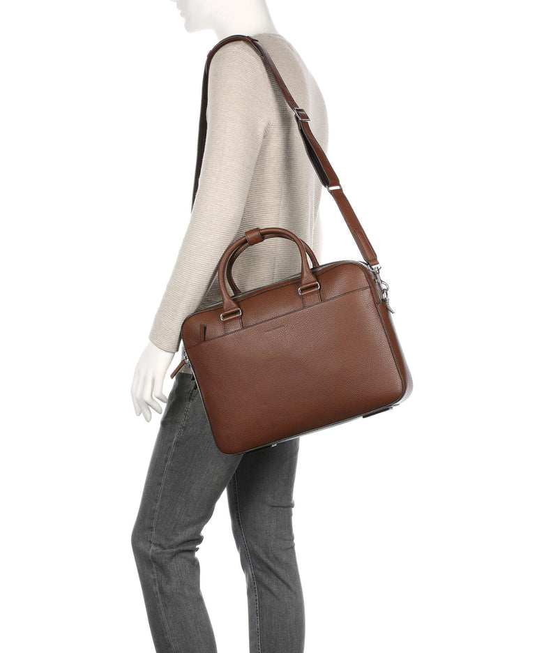 Tiger of Sweden Burin Briefcase cognac