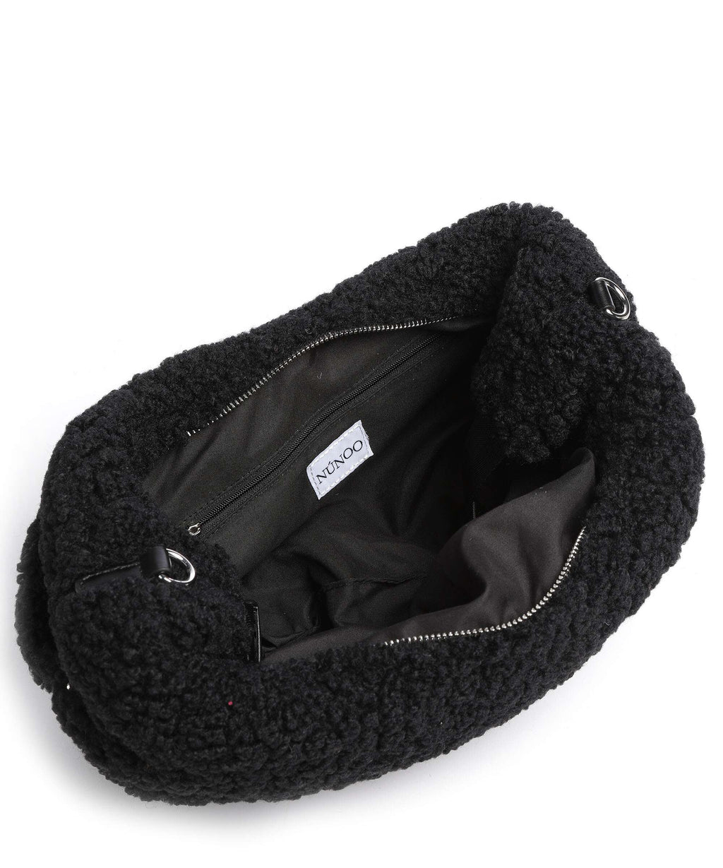 Núnoo Curls Dagmar Hobo bag black