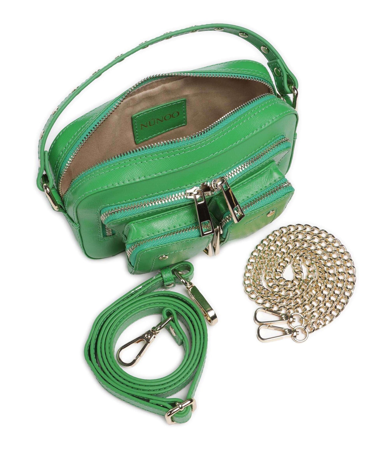 Núnoo Florence Helena Crossbody bag green