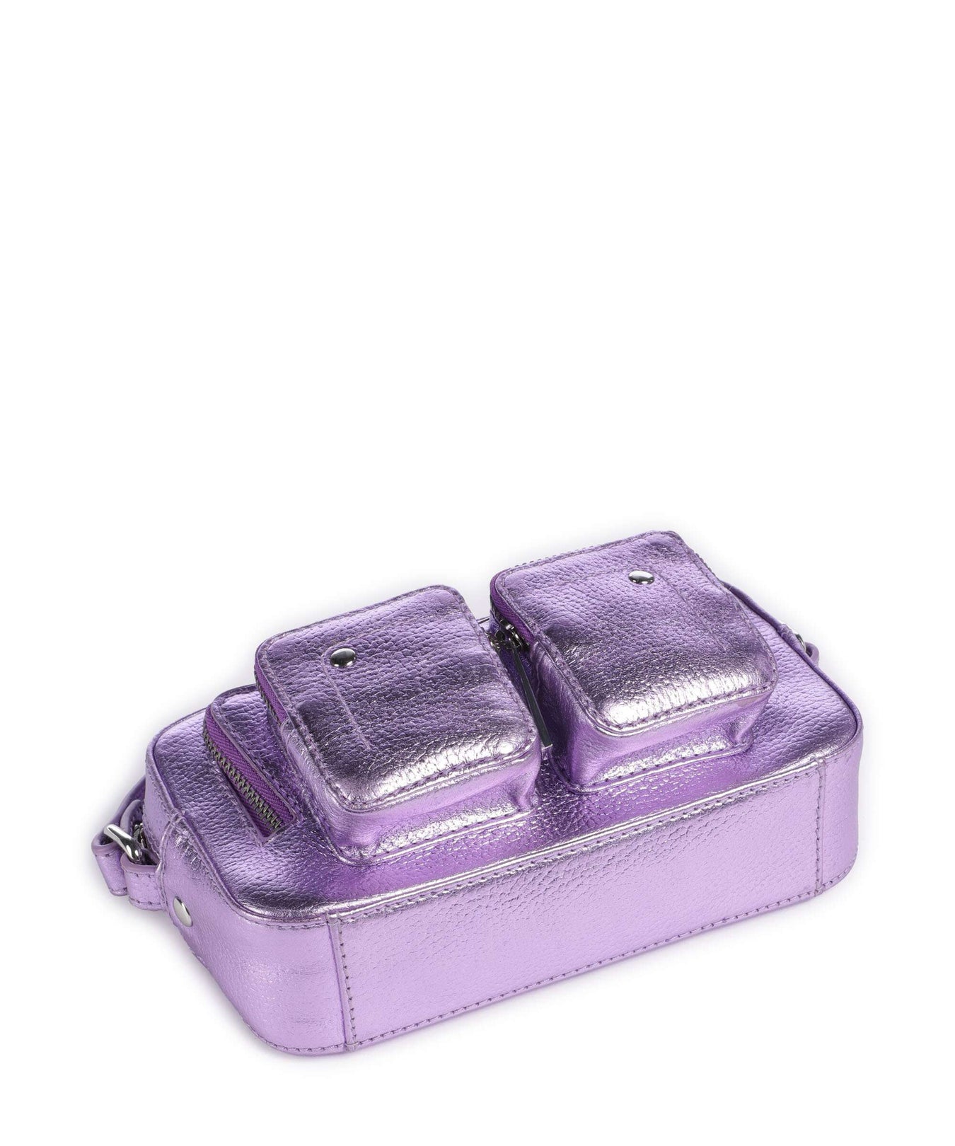 Núnoo Metallic Helena Crossbody bag purple