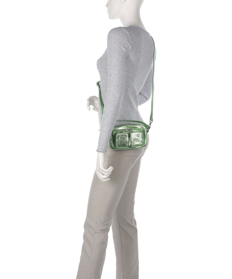 Núnoo Metallic Helena Crossbody bag light green