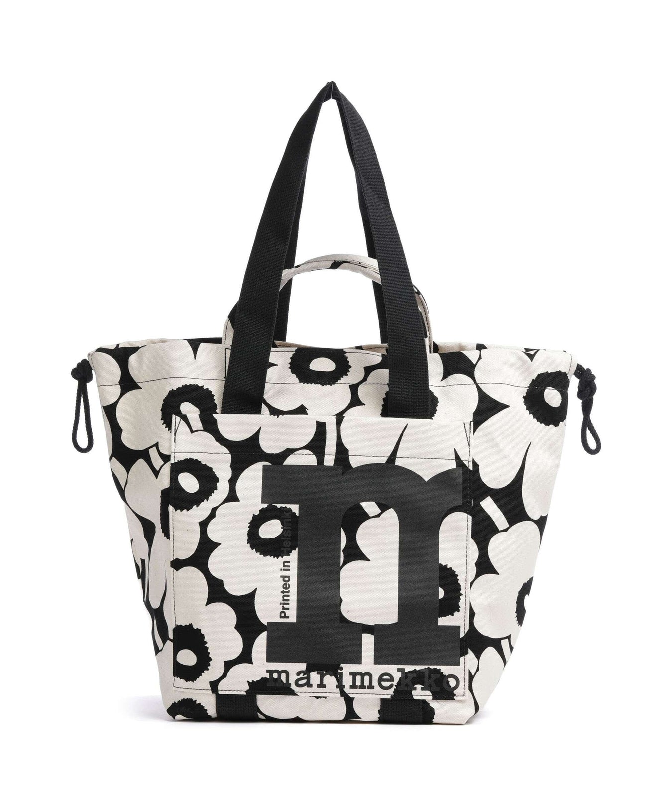 Marimekko Unikko Mono City Tote bag cotton/black