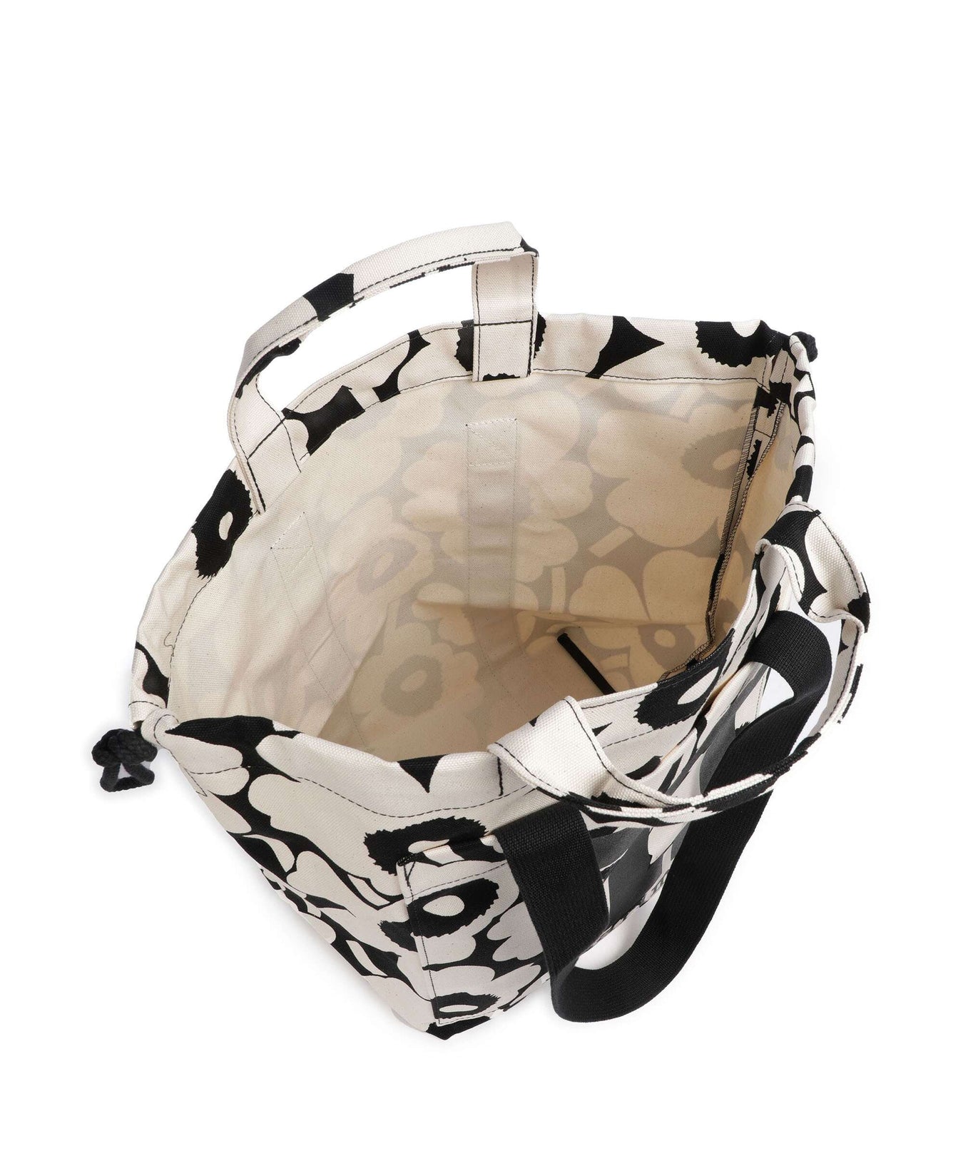 Marimekko Unikko Mono City Tote bag cotton/black