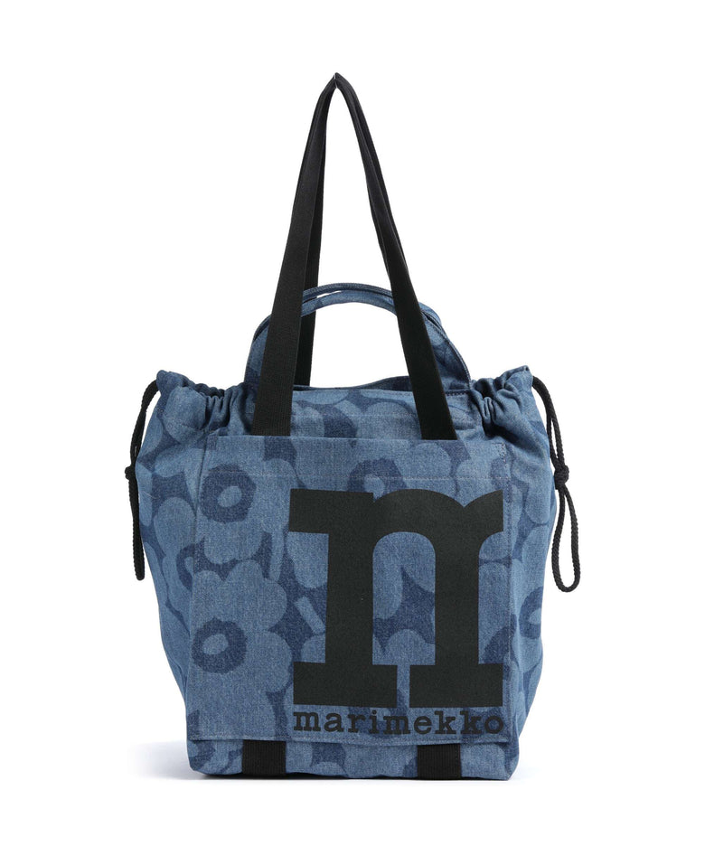 Marimekko Unikko Mono City Tote bag mid indigo