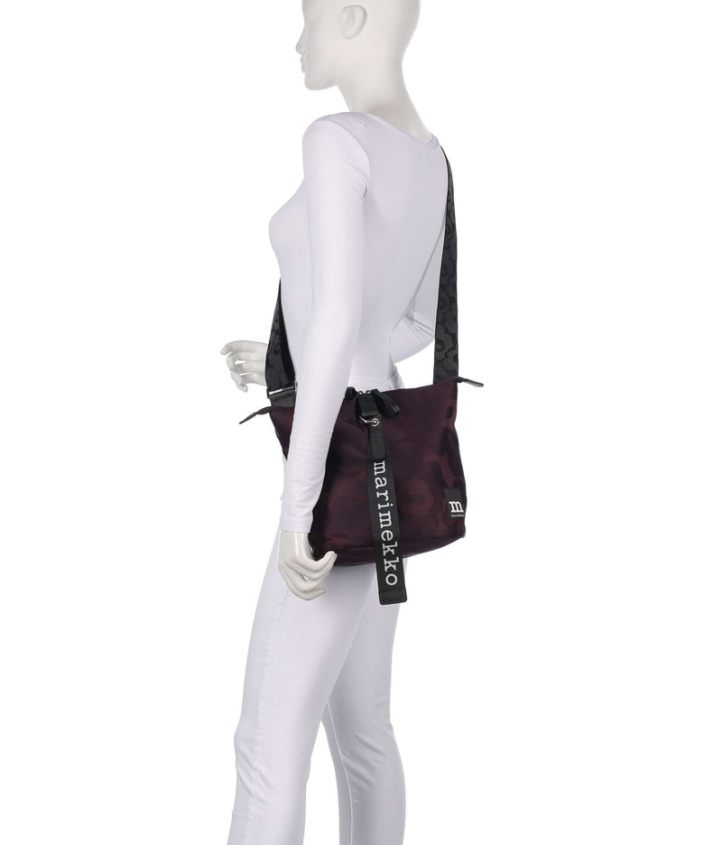 Marimekko Wear All Day Unikko Bucket bag wine red/dark wine