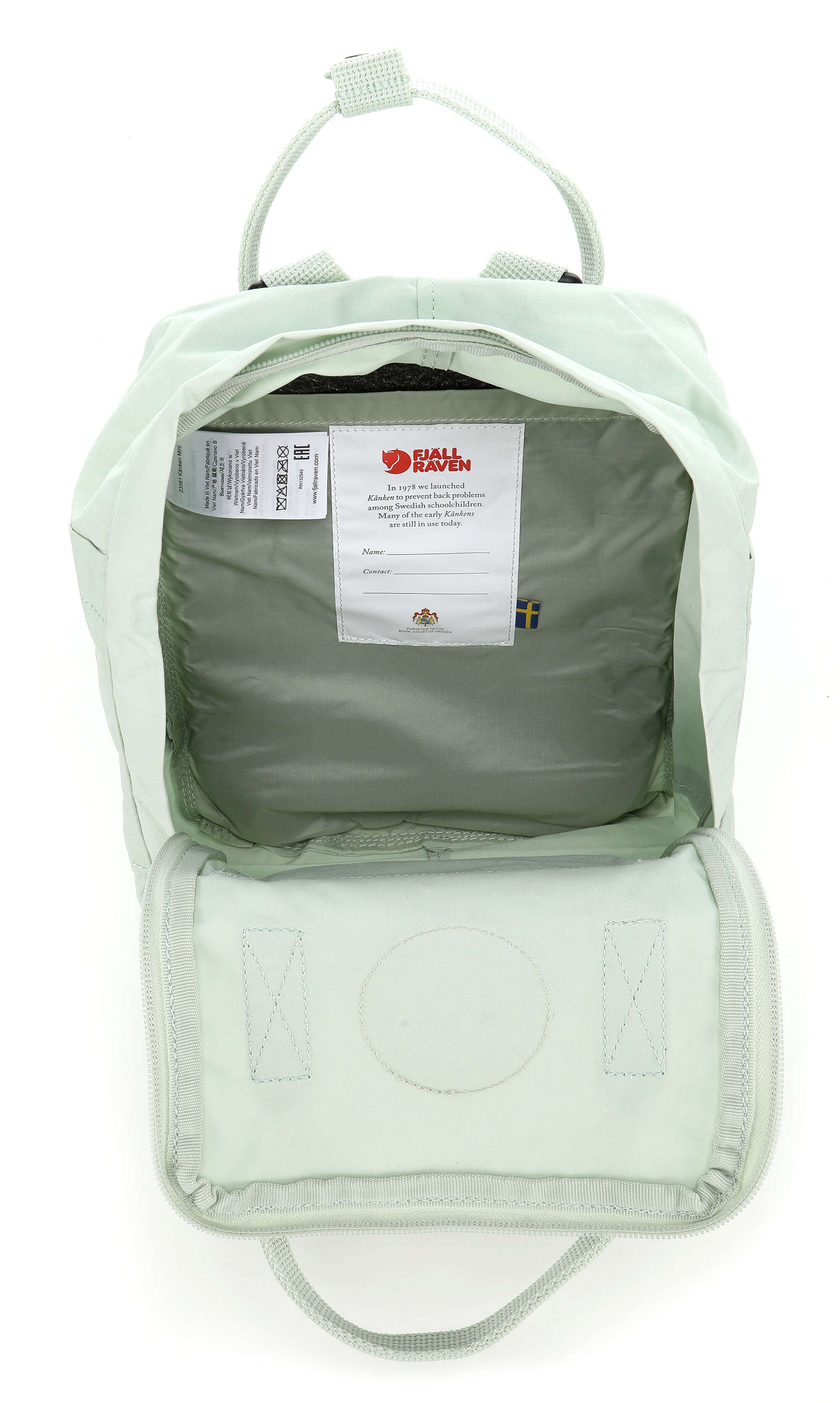 Fjällräven Kånken Mini Ryggsäck vinylon mint green