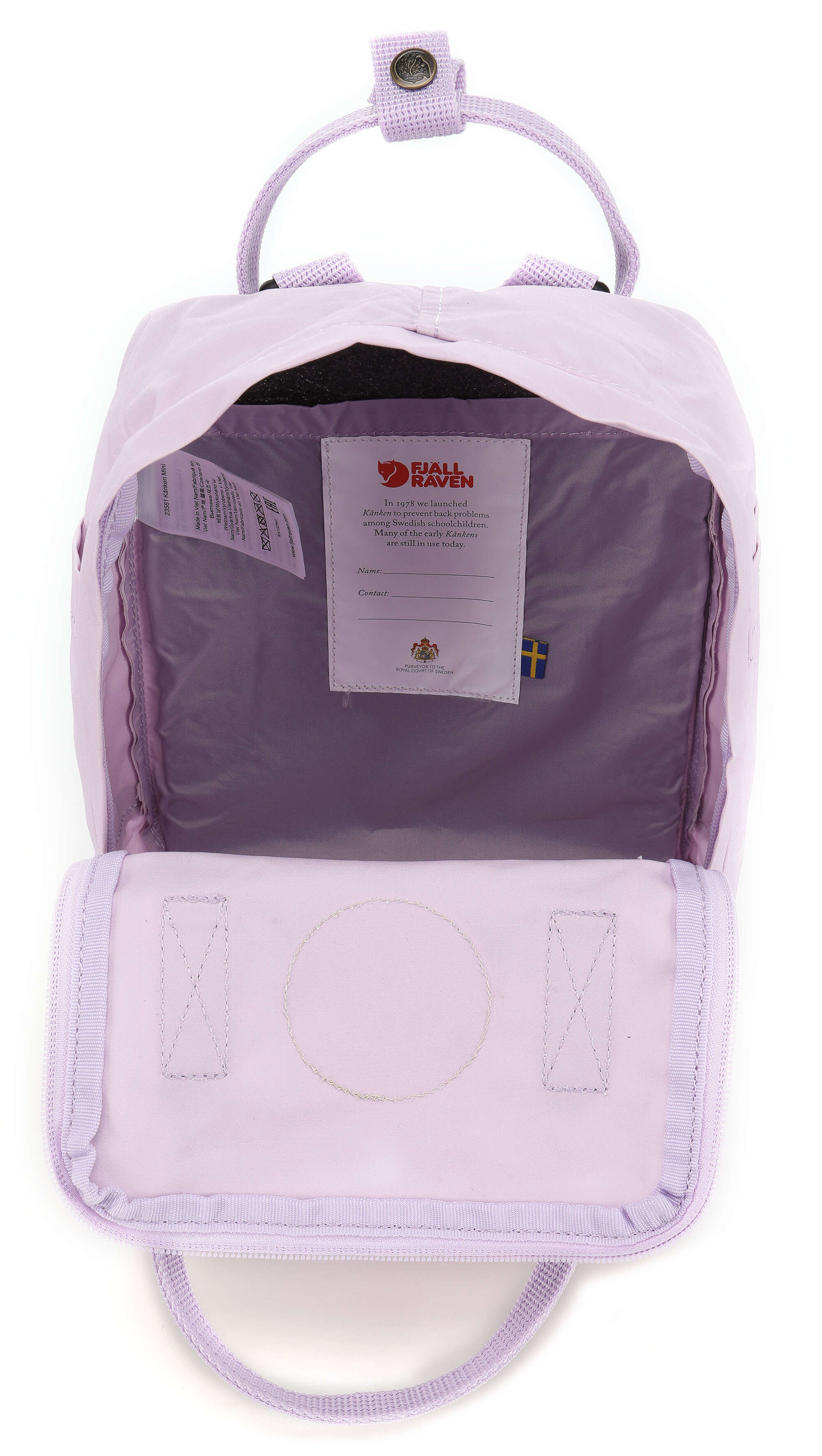 Fjällräven Kånken Mini Ryggsäck vinylon pastel lavender