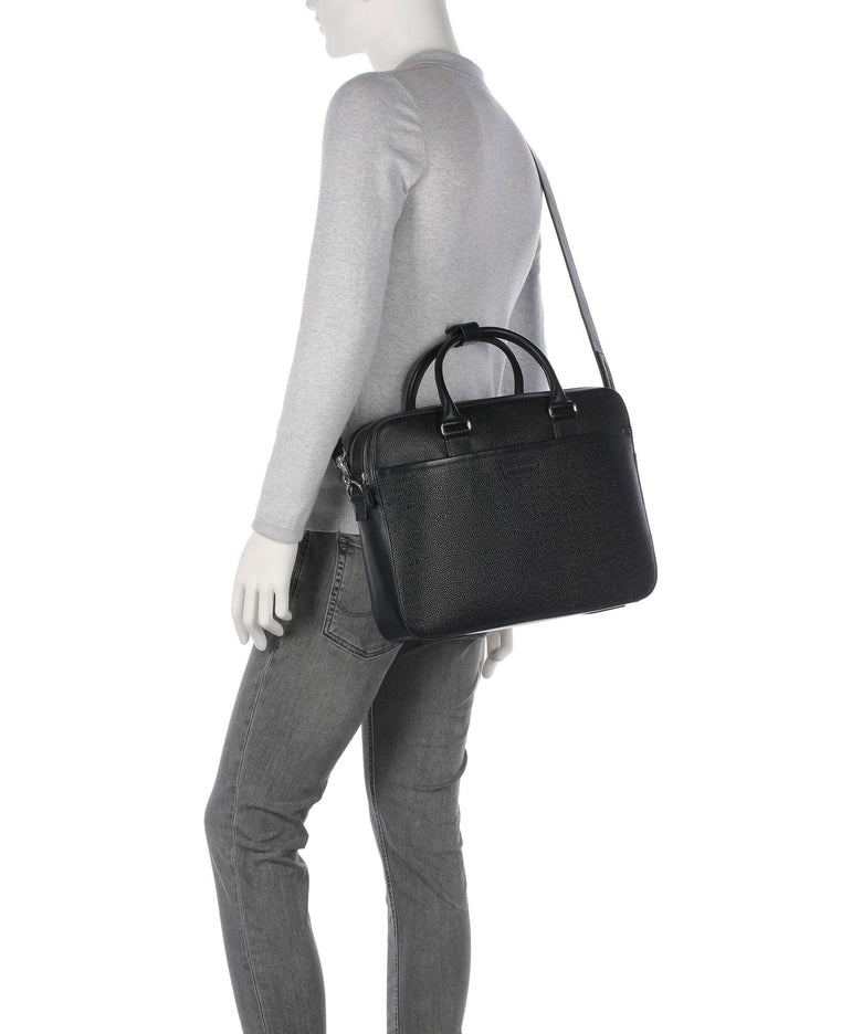 Tiger of Sweden Burin Briefcase black
