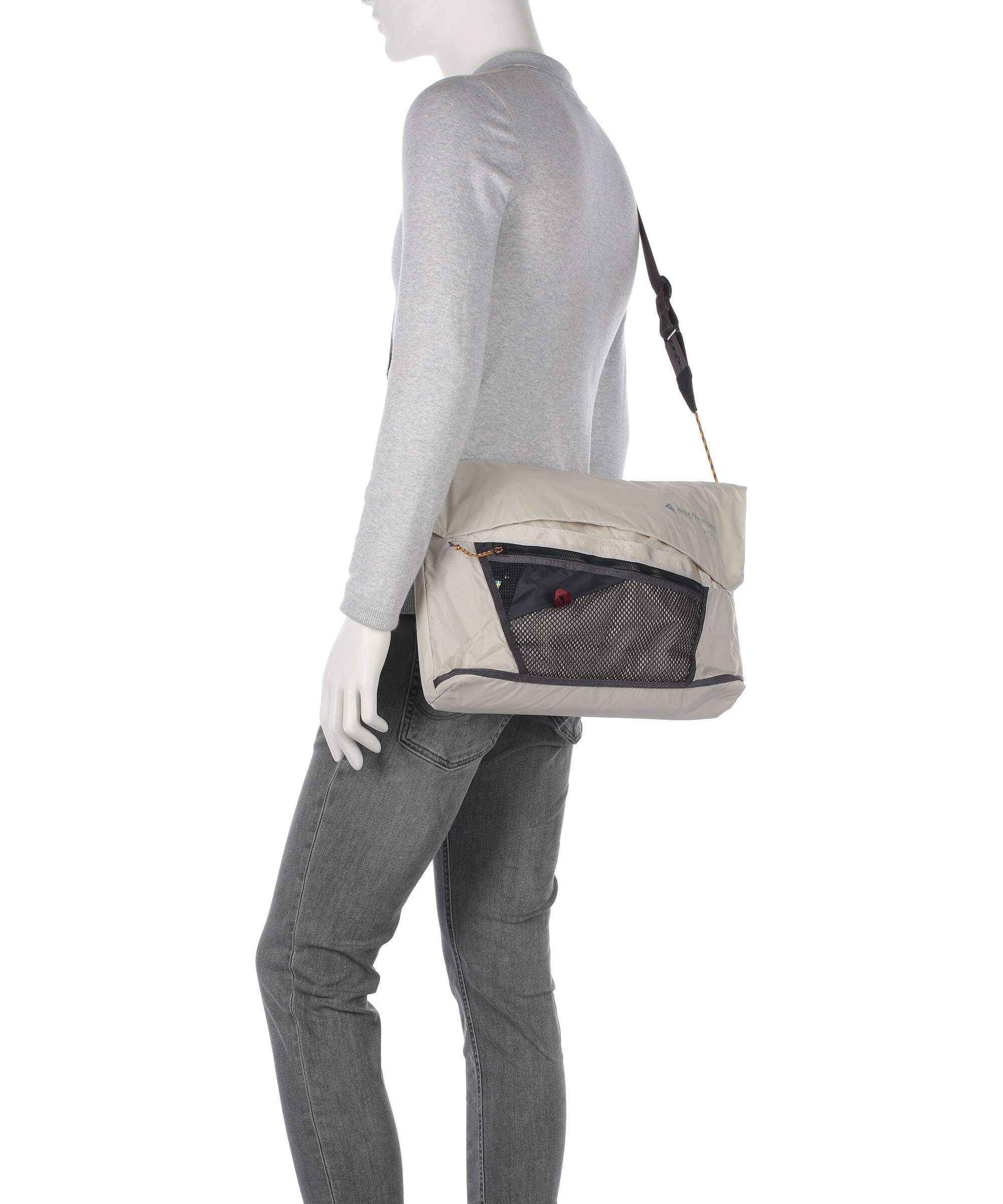 Klättermusen Grid Messenger bag putty grey