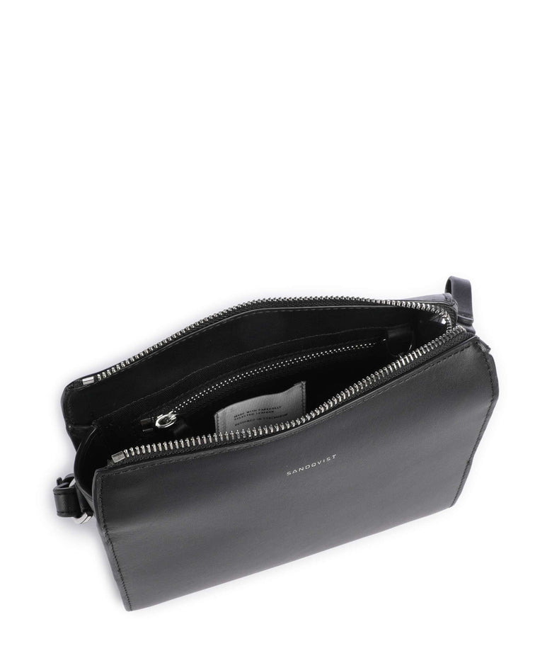 Sandqvist Leather Classics Frances Crossbody bag black