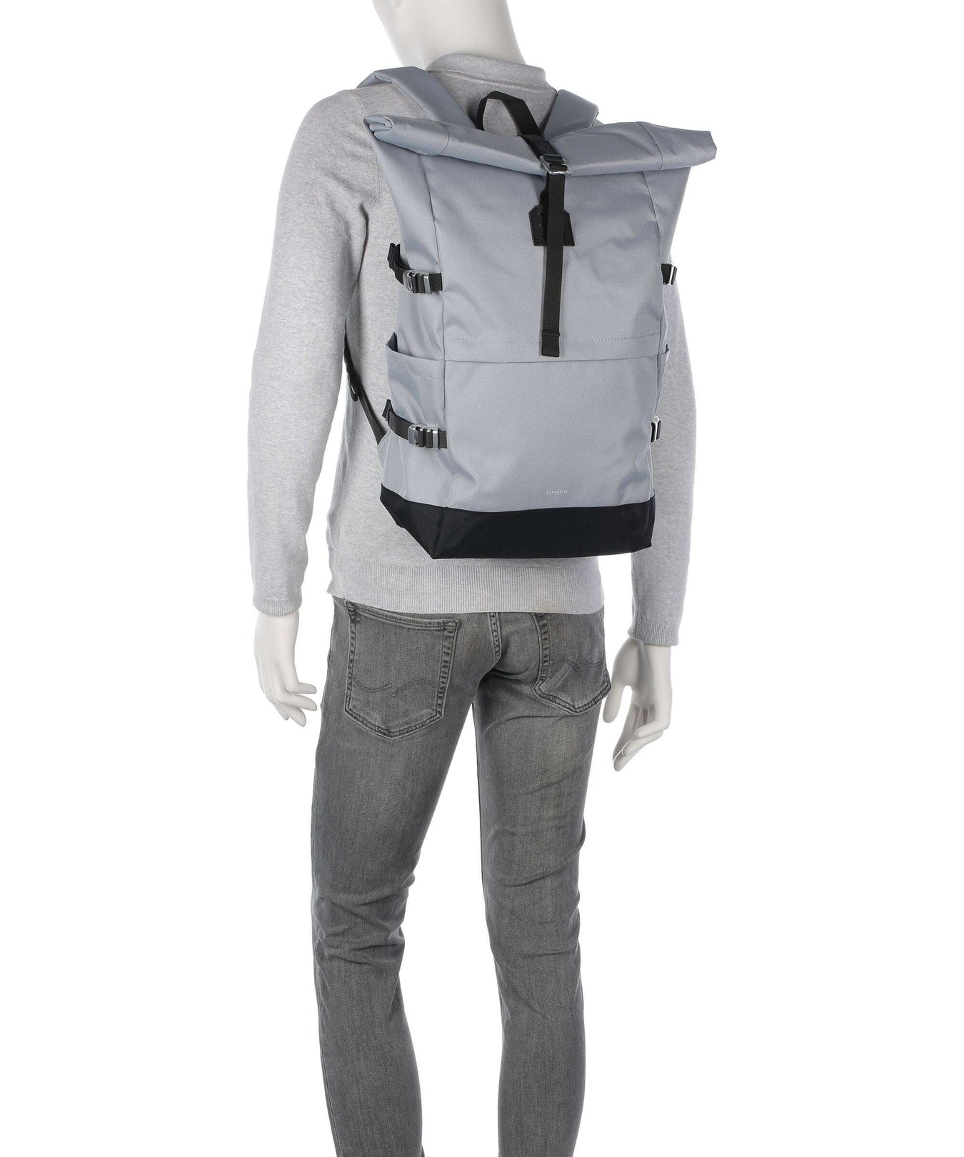 Sandqvist Icon L Rolltop backpack ice blue