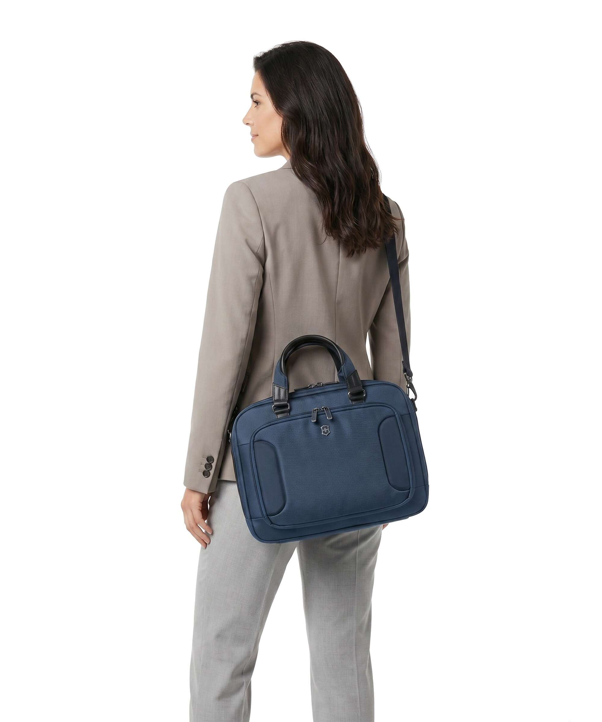 Victorinox Werks Traveler 7.0 Compact Briefcase navy blue