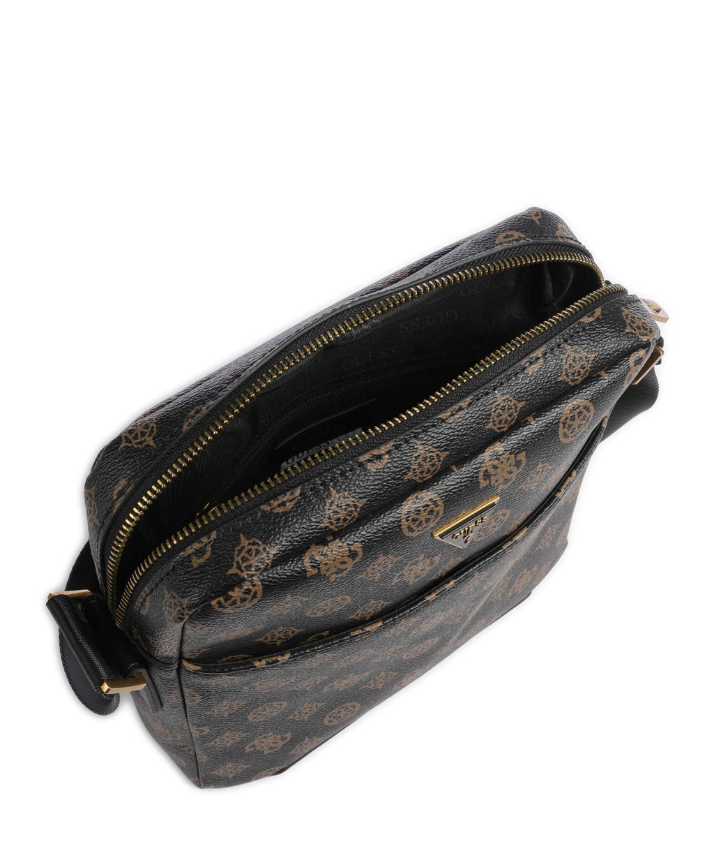 Guess Torino Eco Crossbody bag dark brown/ochre