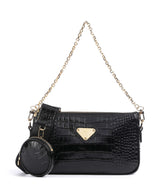 Maison Mollerus Croco Zell Axelremsväska classic schwarz
