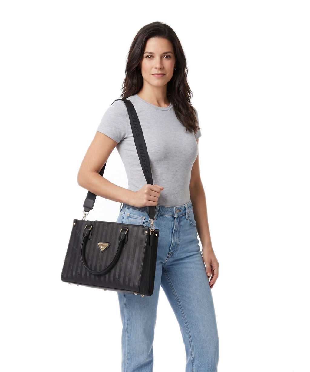 Maison Mollerus Vinerus Zernez Handbag classic schwarz