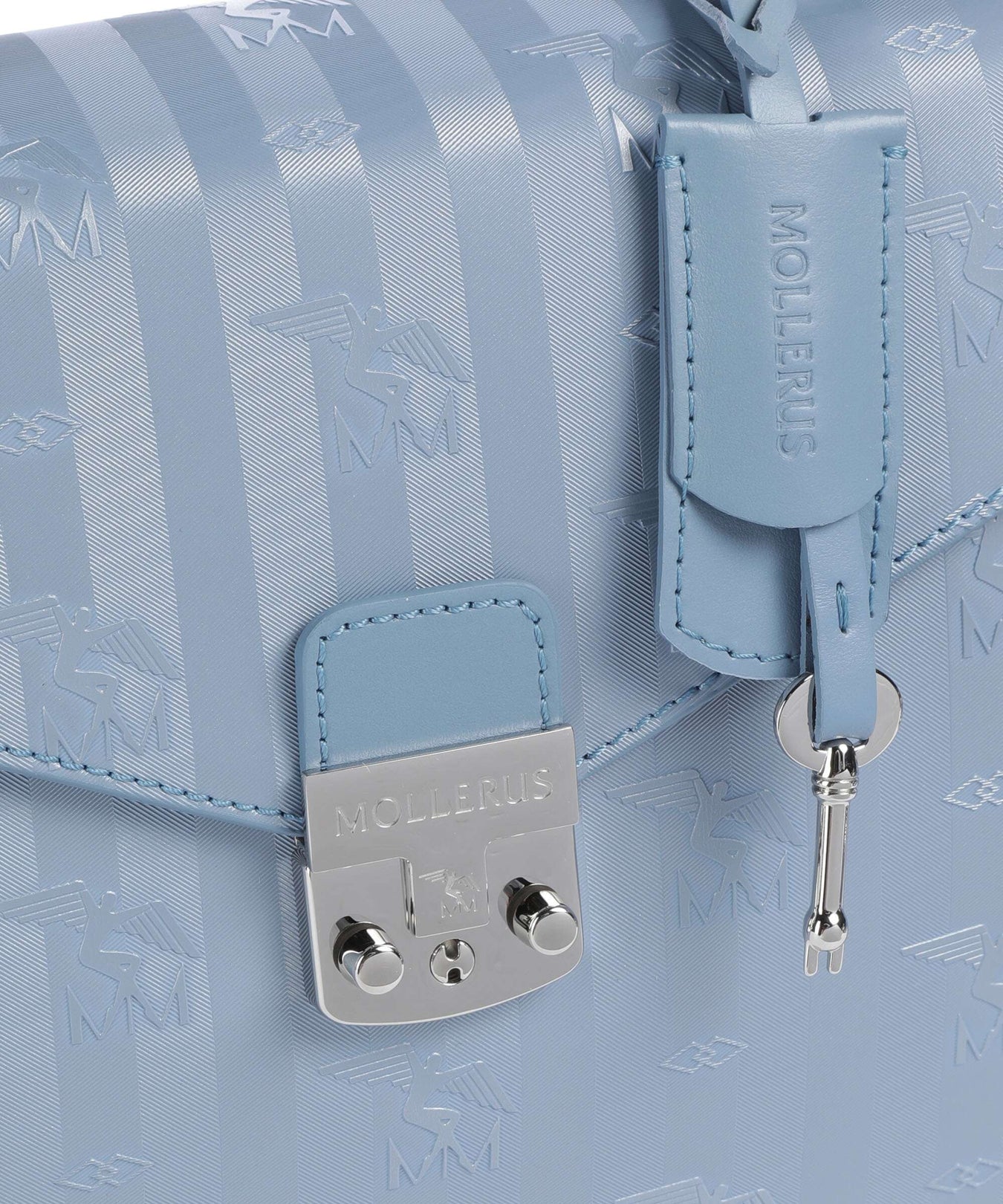 Maison Mollerus Vinerus Marly Handbag metallic silber/sky