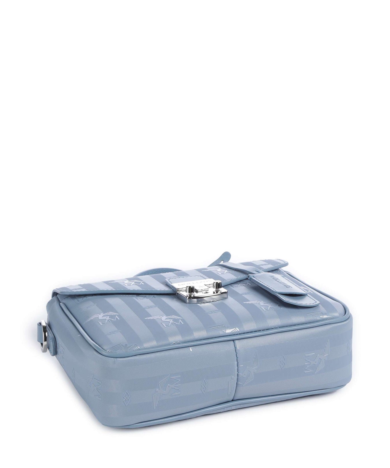 Maison Mollerus Vinerus Meyrin Crossbody bag metallic silber/sky