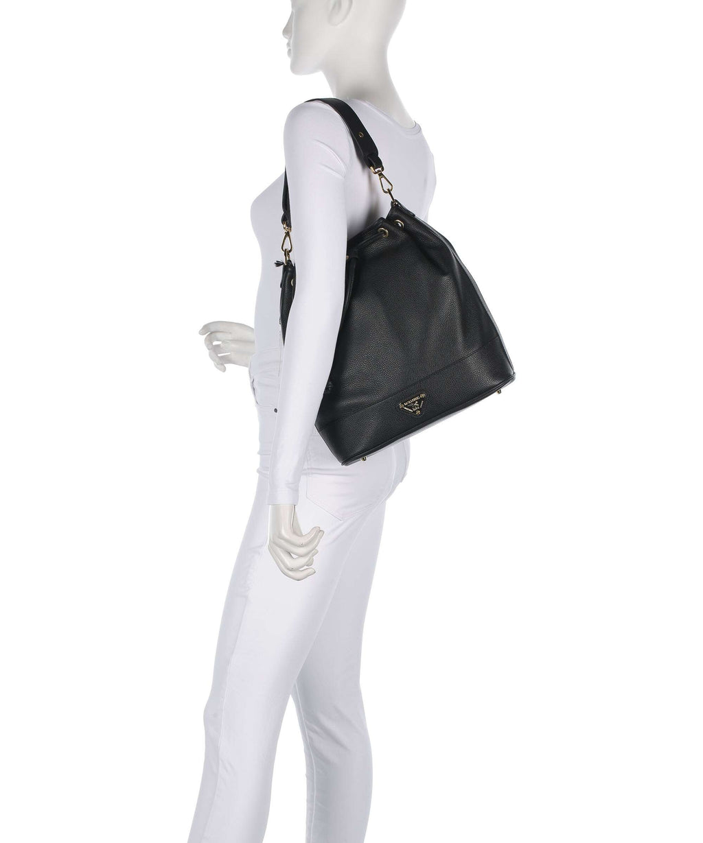 Maison Mollerus Stampato Niesen Bucket bag classic schwarz