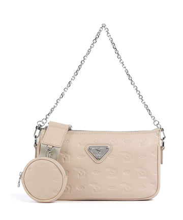 Maison Mollerus Stampato Zell Axelremsväska vanilla beige