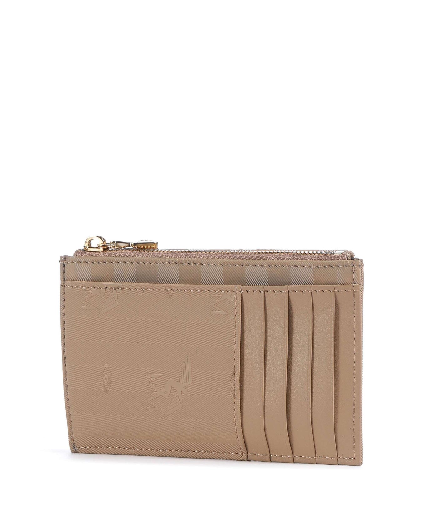 Maison Mollerus Canvas Buin Credit card holder cappuccino beige