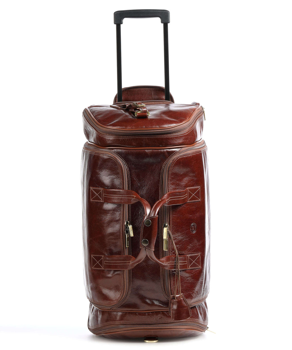 Giudi Travel bag with wheels brown