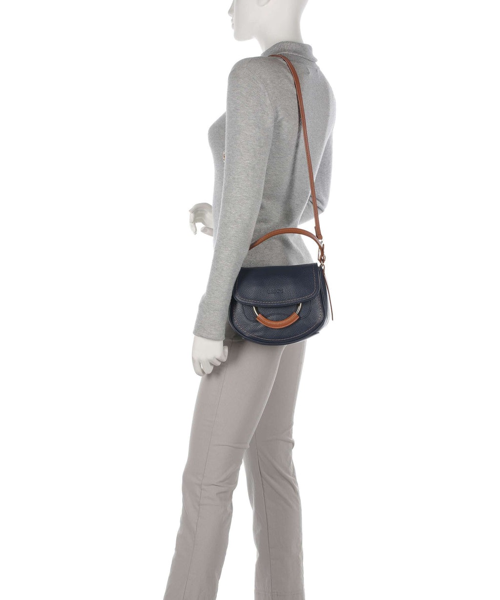 Brics Gondola Stella mini Shoulder bag night blue/caramel