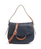 Brics Gondola Stella medium Axelremsväska night blue/caramel