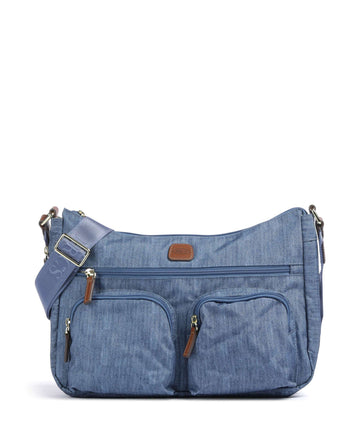 Brics X-Collection Axelremsväska jeans
