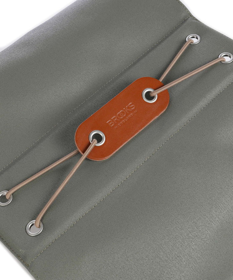 Brooks England Bricklane bike pannier sage green/honey