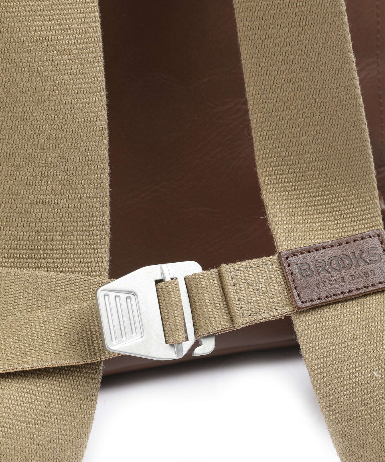 Brooks England Pickwick Leather Small Rolltop backpack dark tan